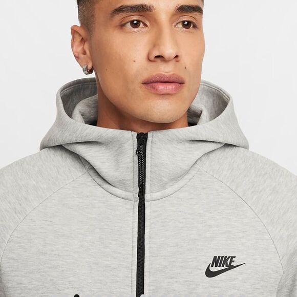 Nike Tech Men's Full-Zip Windrunner Hoodie Grey XL‎ NWT in packaging - Picture 3 of 7